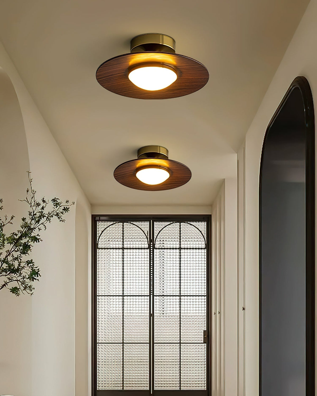 Contemporary LED Ceiling Light Compact Flush Mount Design