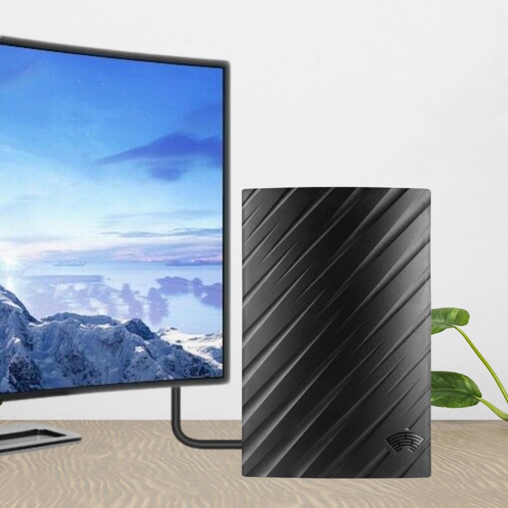 Amplified Indoor TV Antenna with Wide Signal Coverage