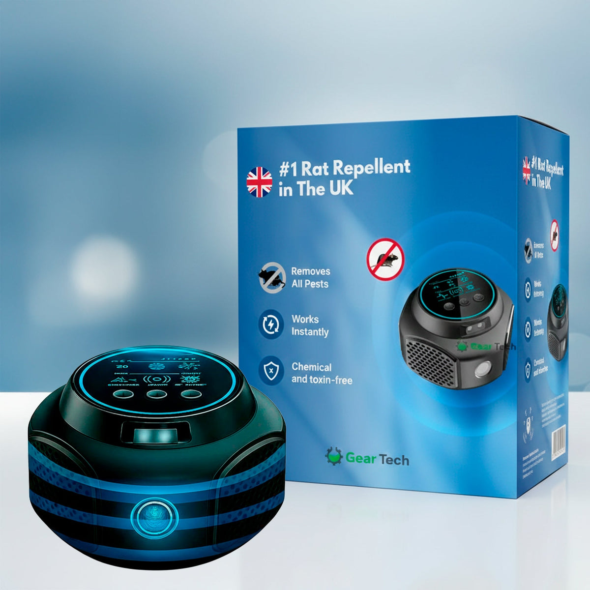 Plug‑In Ultrasonic Rodent Repellent for Home & Garden