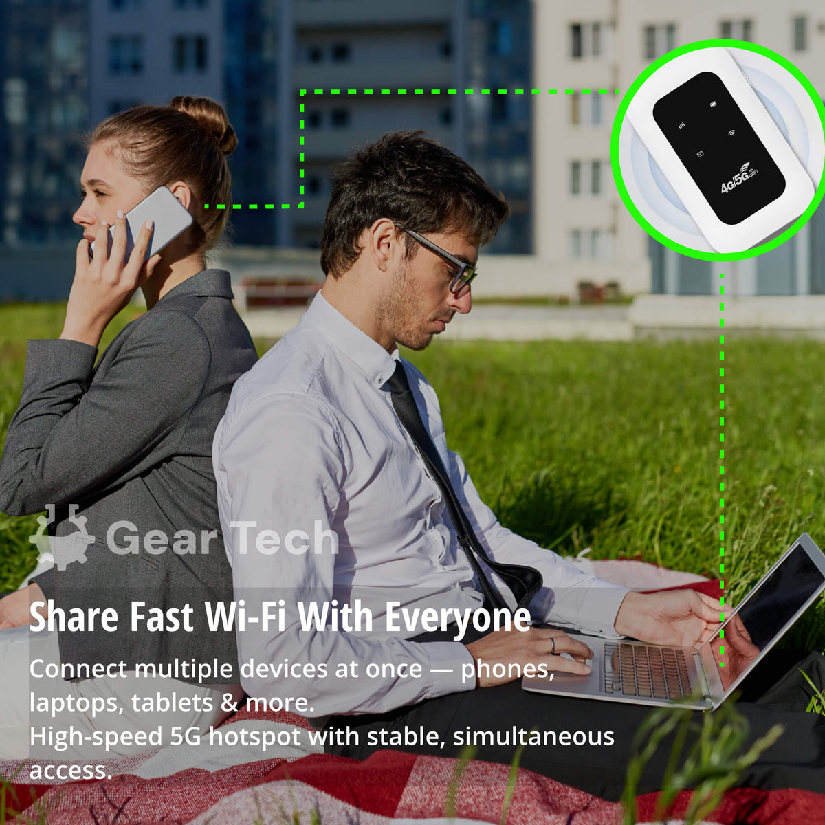 Portable Wi‑Fi Router Travel, Camping & Home Backup
