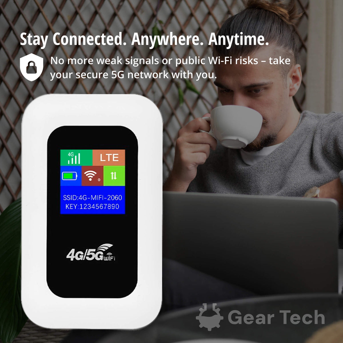 Portable Wi‑Fi Router Travel, Camping & Home Backup
