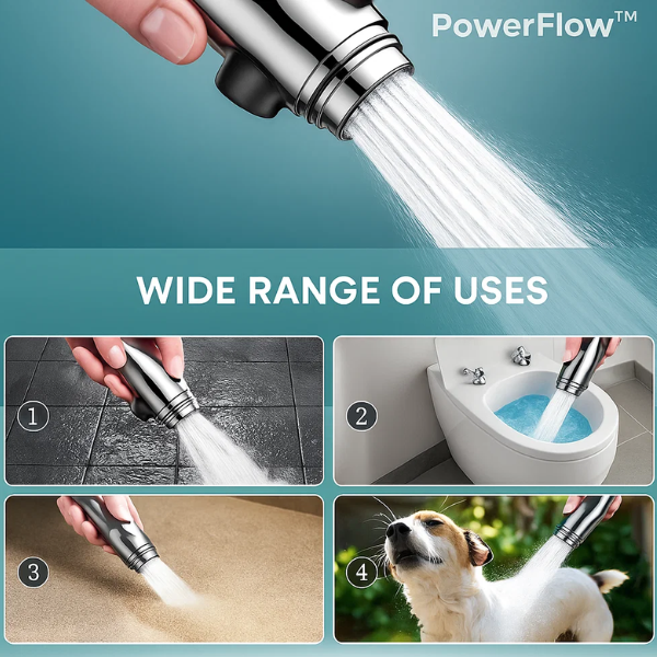 Spa‑Style Shower Head with Pressure Boost