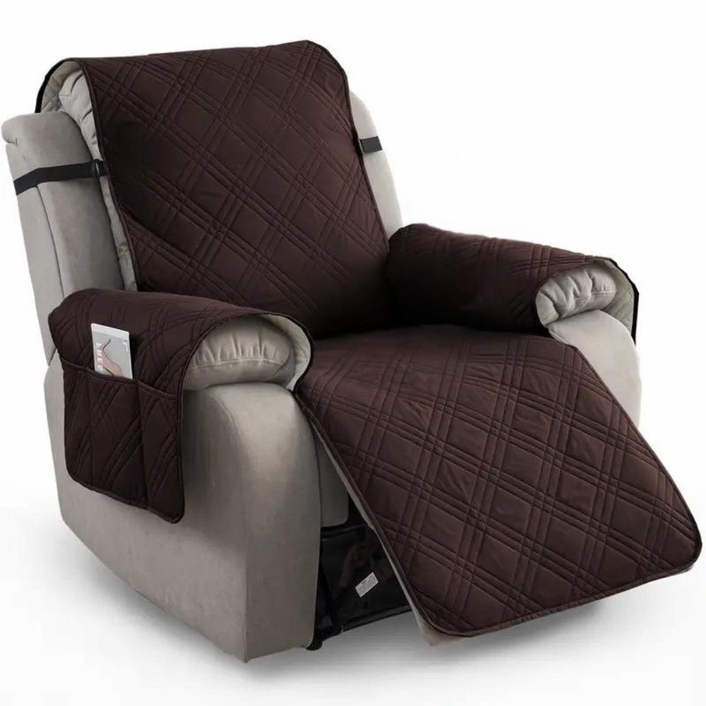Protective Recliner Slipcover with Quilted Design