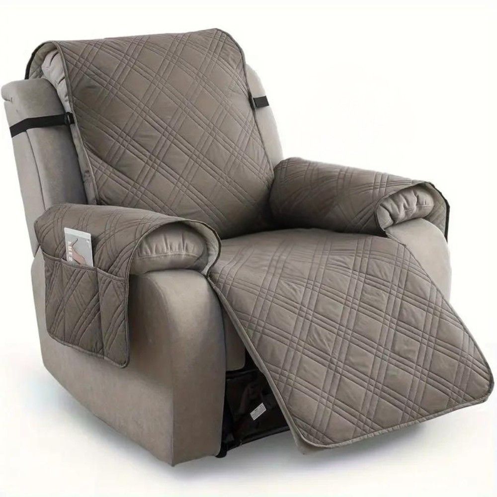 Protective Recliner Slipcover with Quilted Design