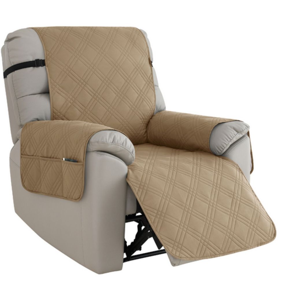 Protective Recliner Slipcover with Quilted Design