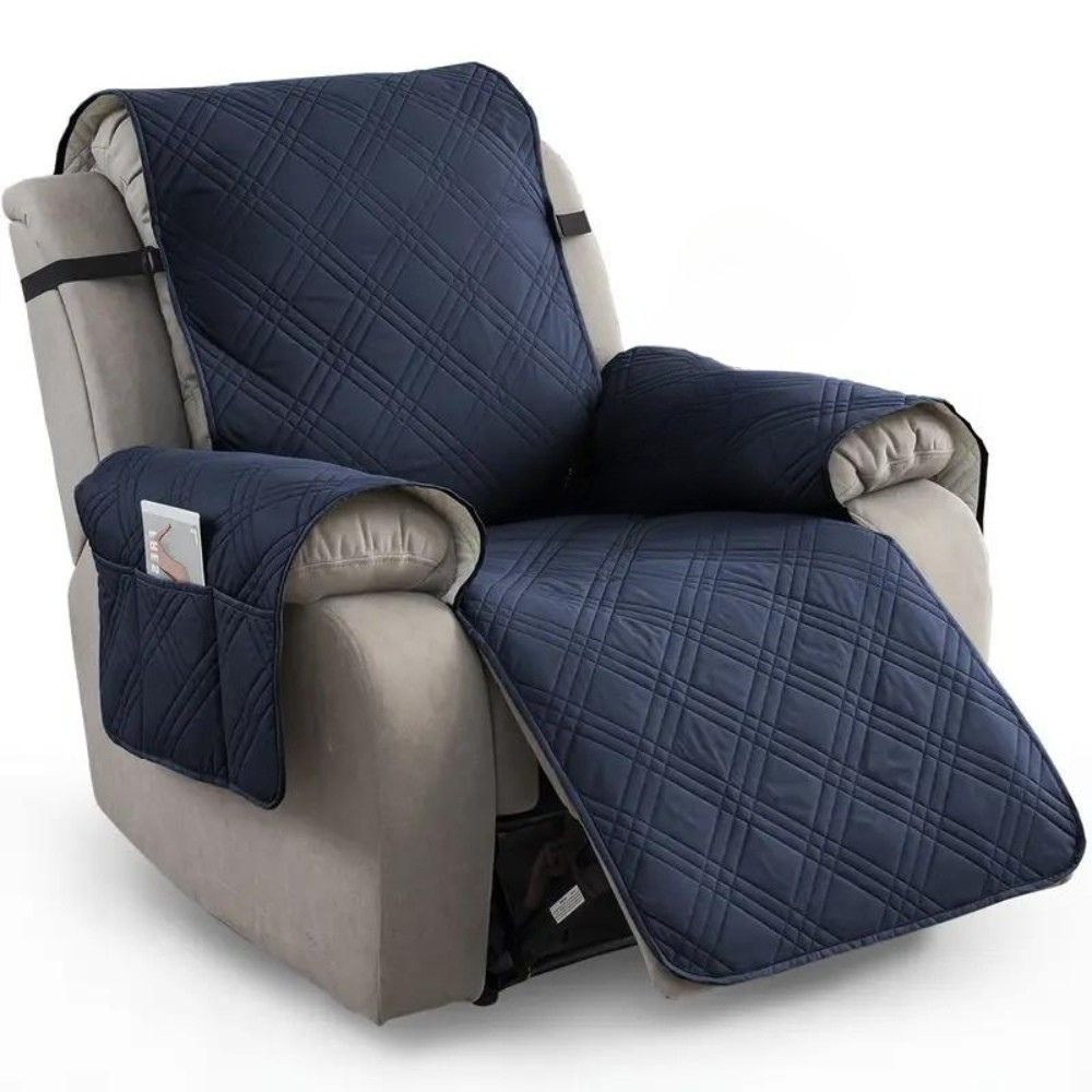 Protective Recliner Slipcover with Quilted Design