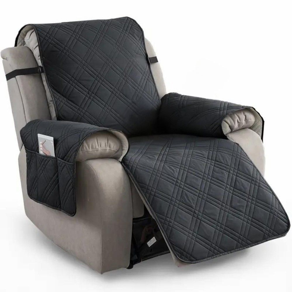 Protective Recliner Slipcover with Quilted Design