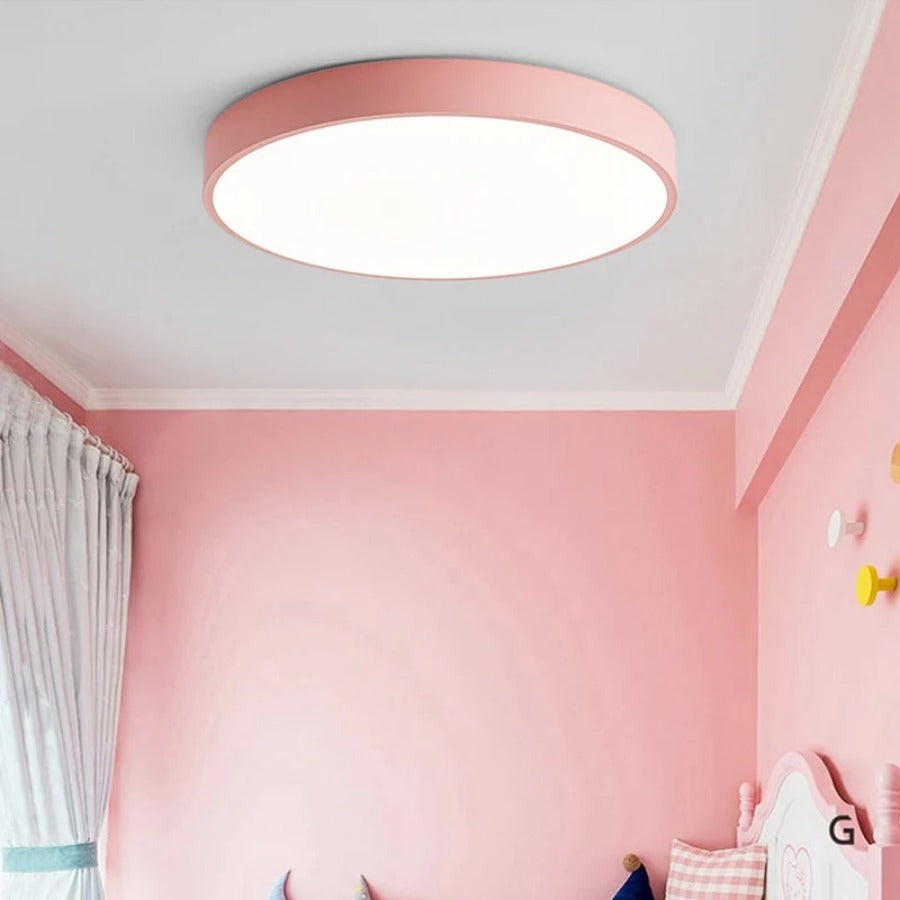 Slim Round Ceiling Light Modern Minimal Glow for Home Spaces