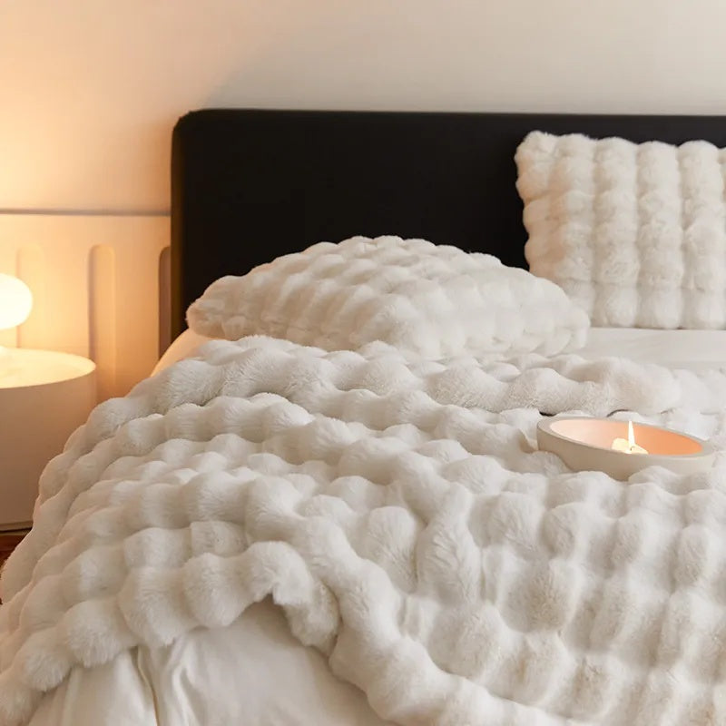 Plush Comfort Blanket for Relaxation & Travel