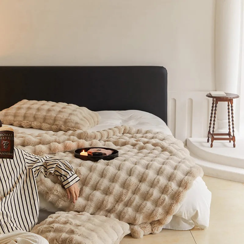 Plush Comfort Blanket for Relaxation & Travel