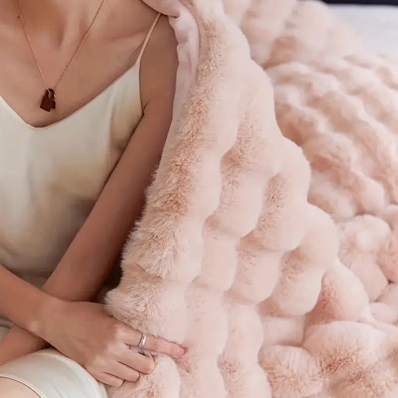 Plush Comfort Blanket for Relaxation & Travel