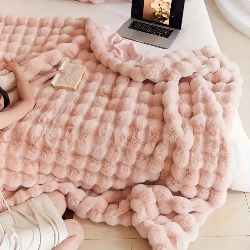 Plush Comfort Blanket for Relaxation & Travel