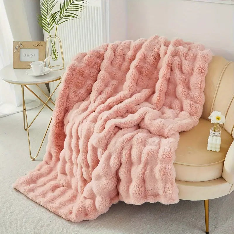 Plush Comfort Blanket for Relaxation & Travel