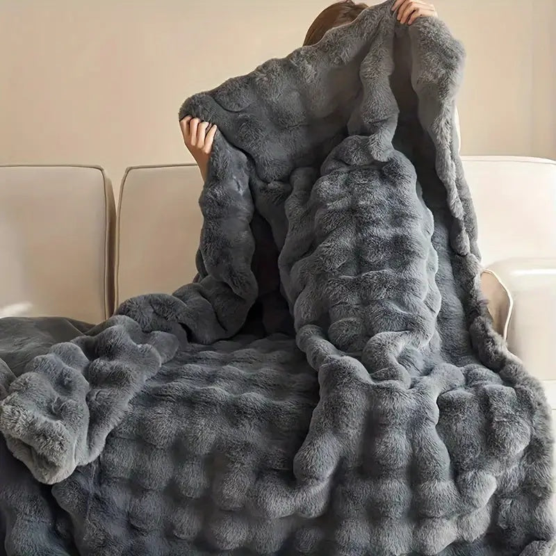 Plush Comfort Blanket for Relaxation & Travel