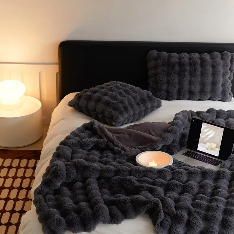 Plush Comfort Blanket for Relaxation & Travel