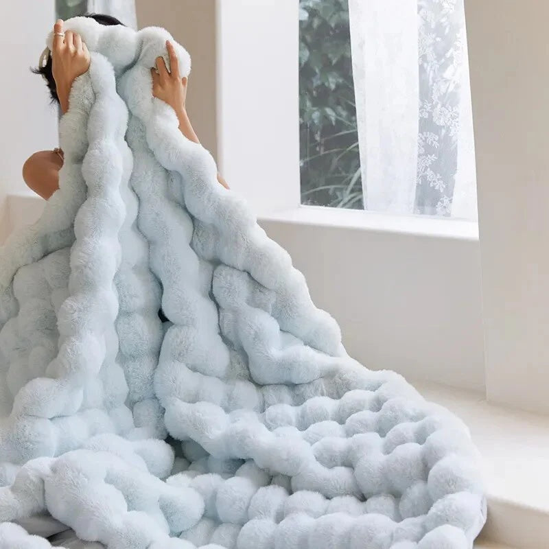 Plush Comfort Blanket for Relaxation & Travel