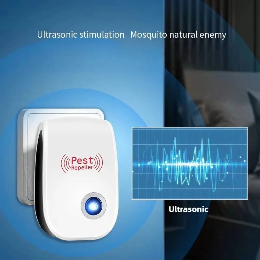 Indoor Ultrasonic Insect and Rodent Repeller Plug-In Device