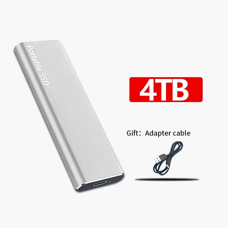 Portable External SSD High-Speed Storage Drive for Work and Travel