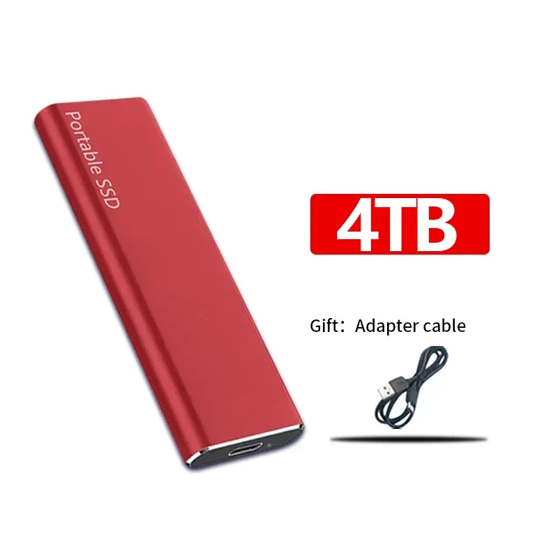 Portable External SSD High-Speed Storage Drive for Work and Travel