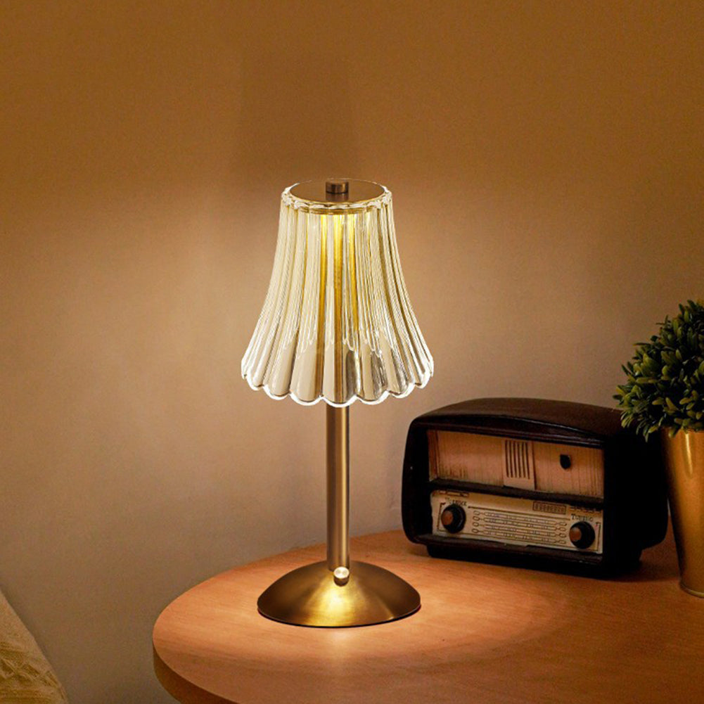 Crystal Table Lamp Decorative Golden Light for Modern Interiors