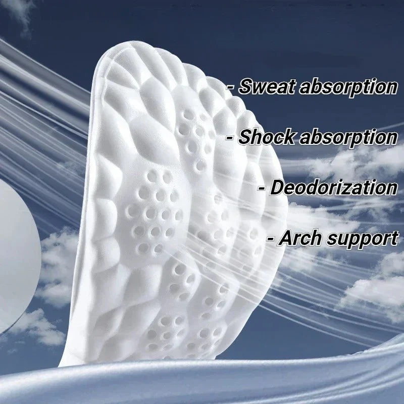 Cushioned Shoe Insoles with Arch Support for Men & Women