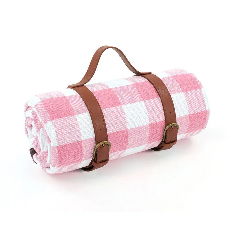 Outdoor Picnic Blanket Portable Plaid Foldable Mat for Travel & Parks
