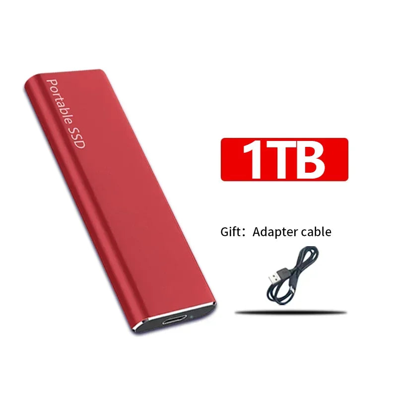 Portable External SSD High-Speed Storage Drive for Work and Travel
