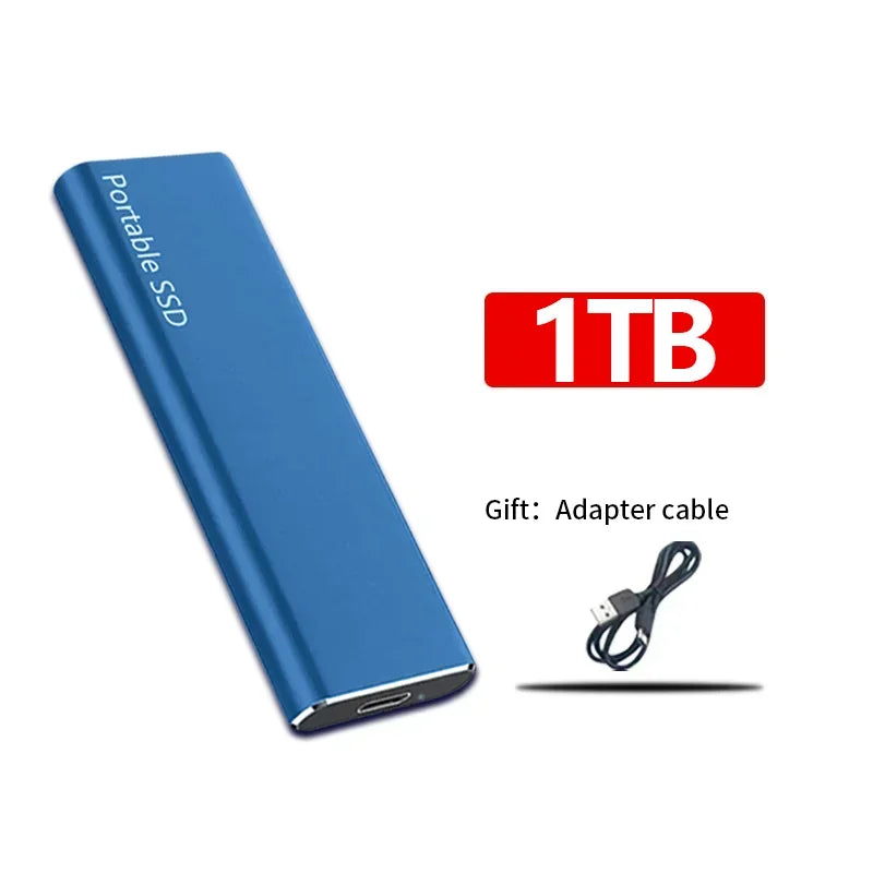 Portable External SSD High-Speed Storage Drive for Work and Travel