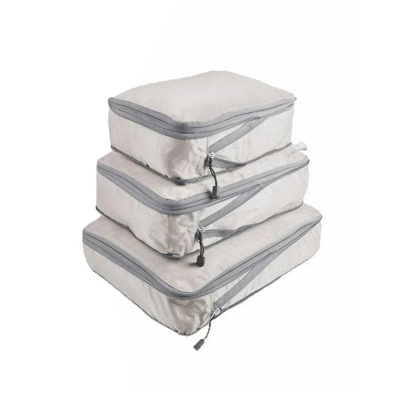 Compression Packing Cubes Set for Suitcase Organization - 3 Pieces