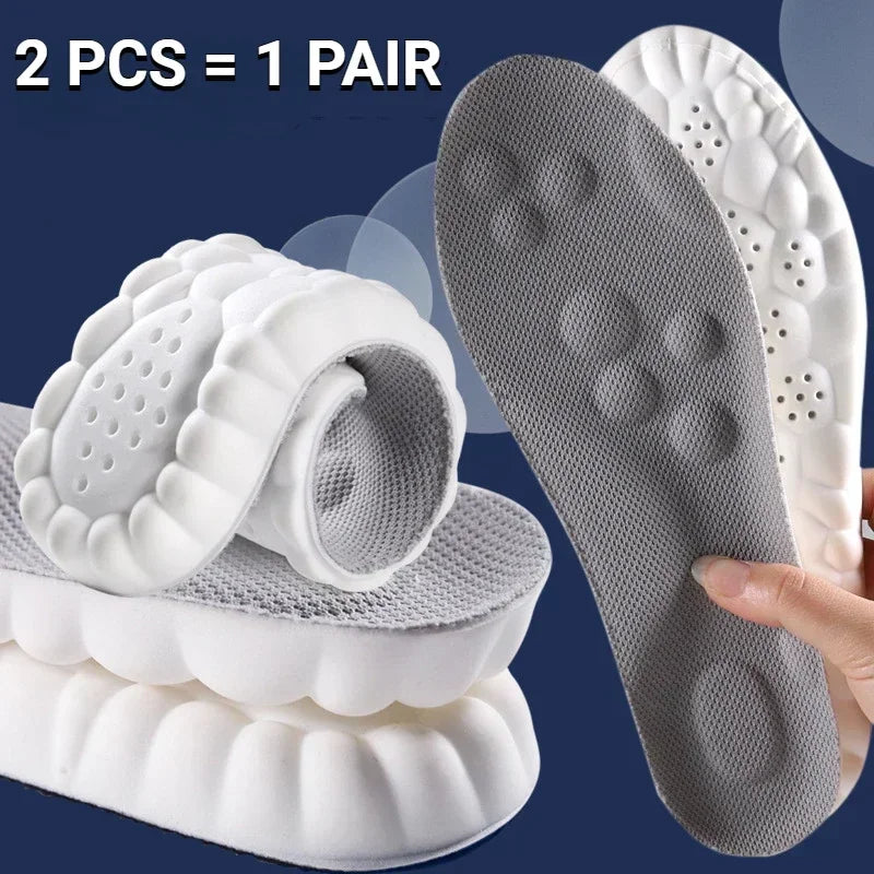 Cushioned Shoe Insoles with Arch Support for Men & Women