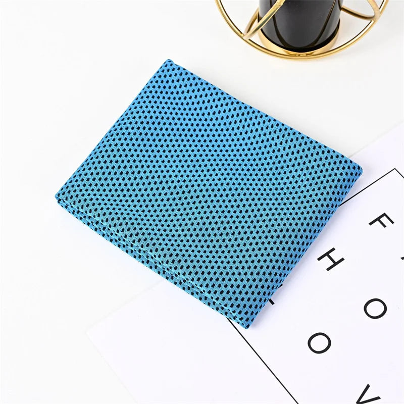 Cooling Sports Towel with Polka Dot Pattern for Fitness & Outdoor Activities