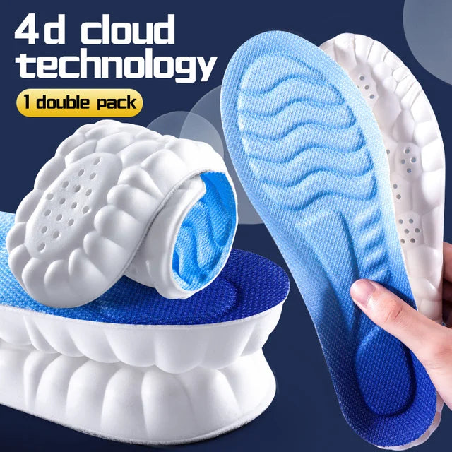 Cushioned Shoe Insoles with Arch Support for Men & Women