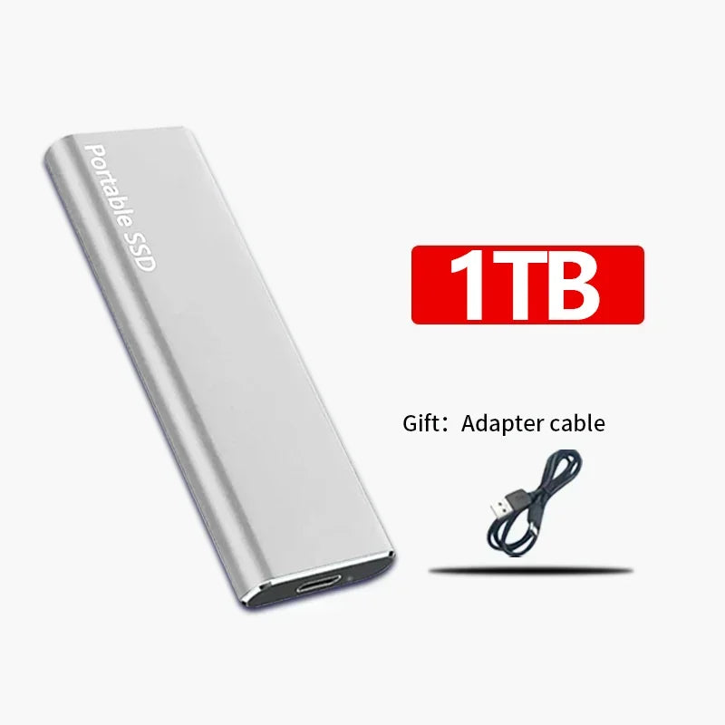 Portable External SSD High-Speed Storage Drive for Work and Travel