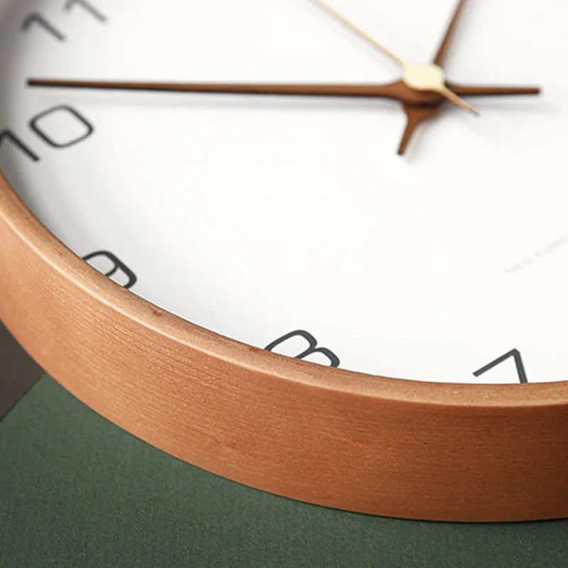 Scandinavian Style Wall Clock Simple Round Home Timepiece
