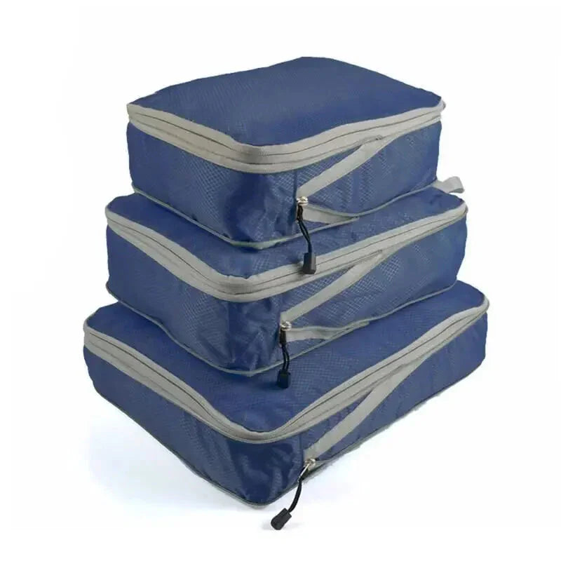 Compression Packing Cubes Set for Suitcase Organization - 3 Pieces