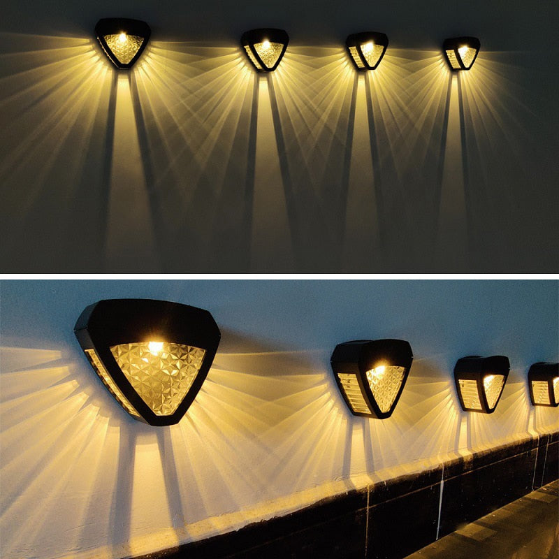Elegant Solar Wall Lamp for Patio and Driveway