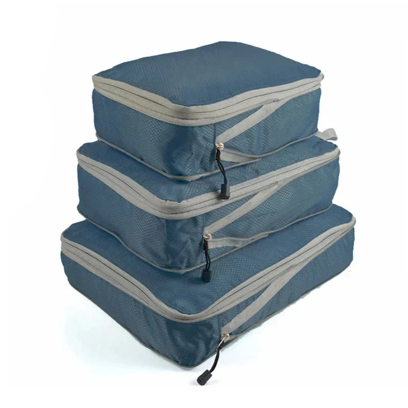 Compression Packing Cubes Set for Suitcase Organization - 3 Pieces