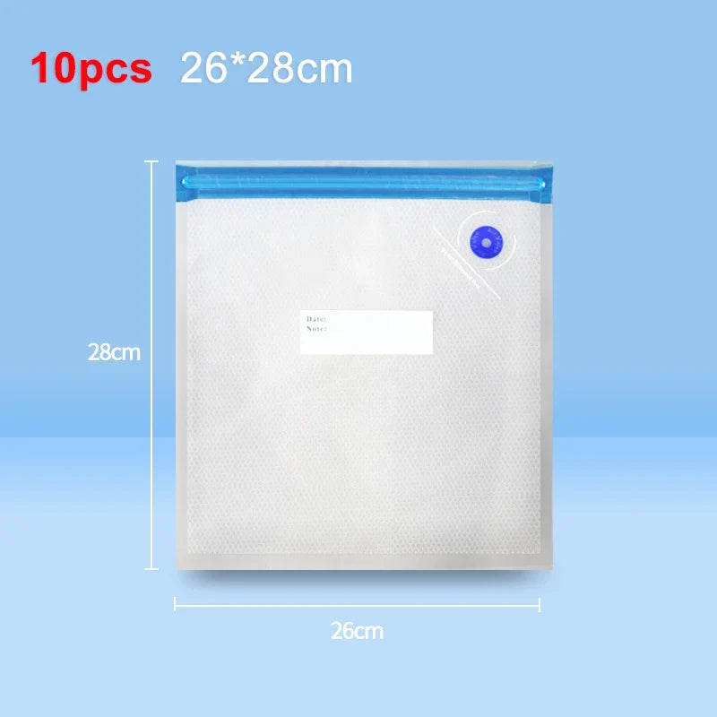 Portable Electric Vacuum Pump for Food Storage with Reusable Vacuum Bags