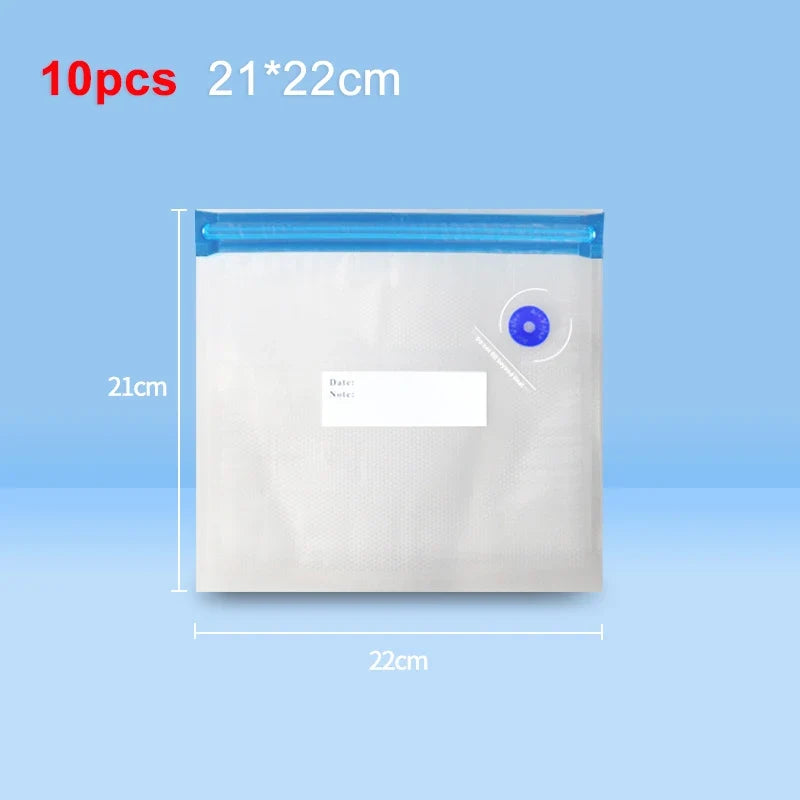 Portable Electric Vacuum Pump for Food Storage with Reusable Vacuum Bags
