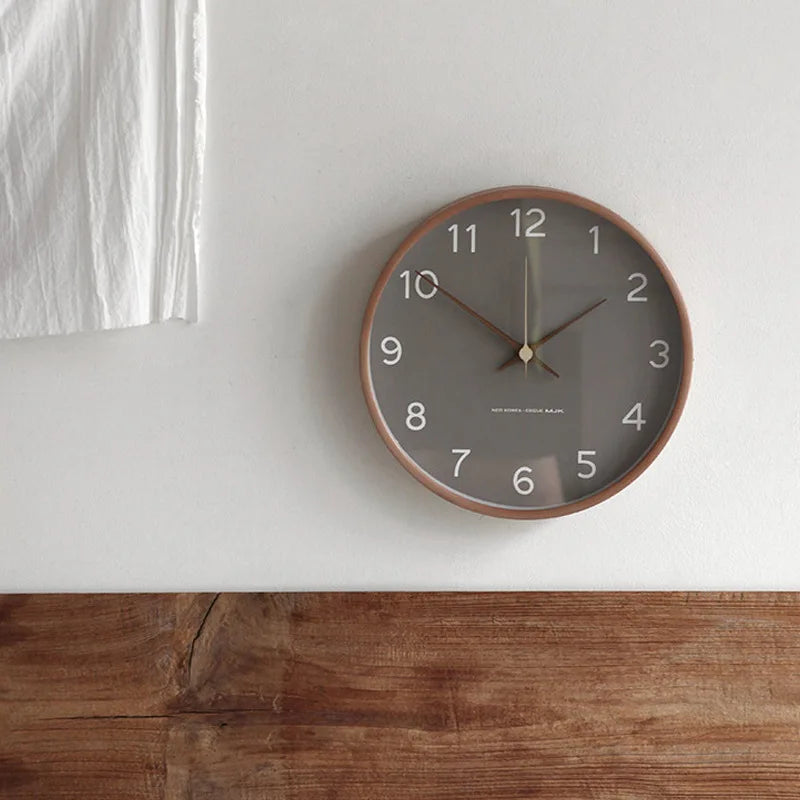 Minimalist Wall Clock Silent Round Design for Home & Office