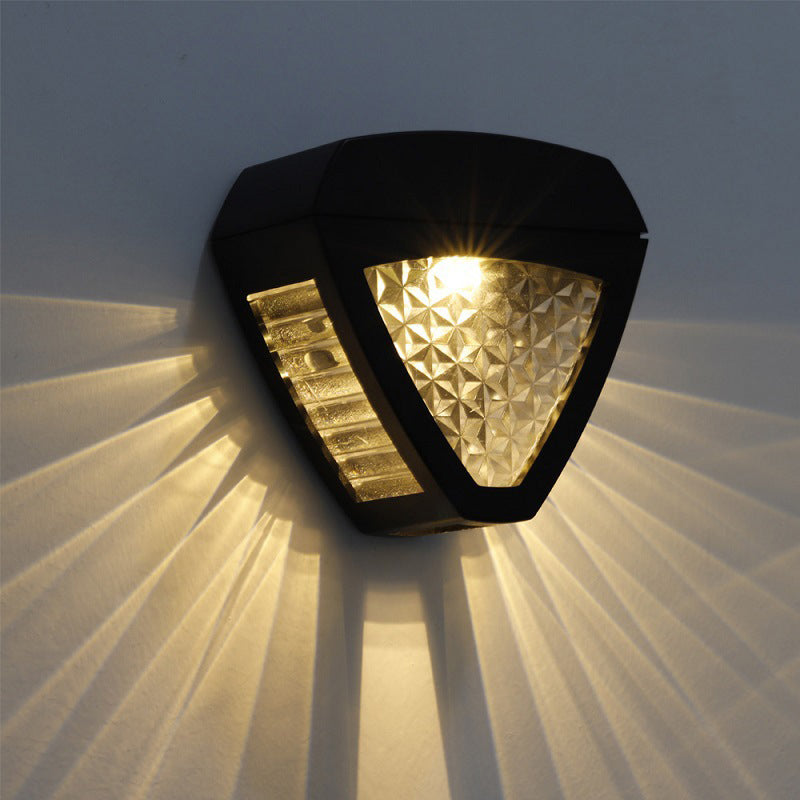 Elegant Solar Wall Lamp for Patio and Driveway