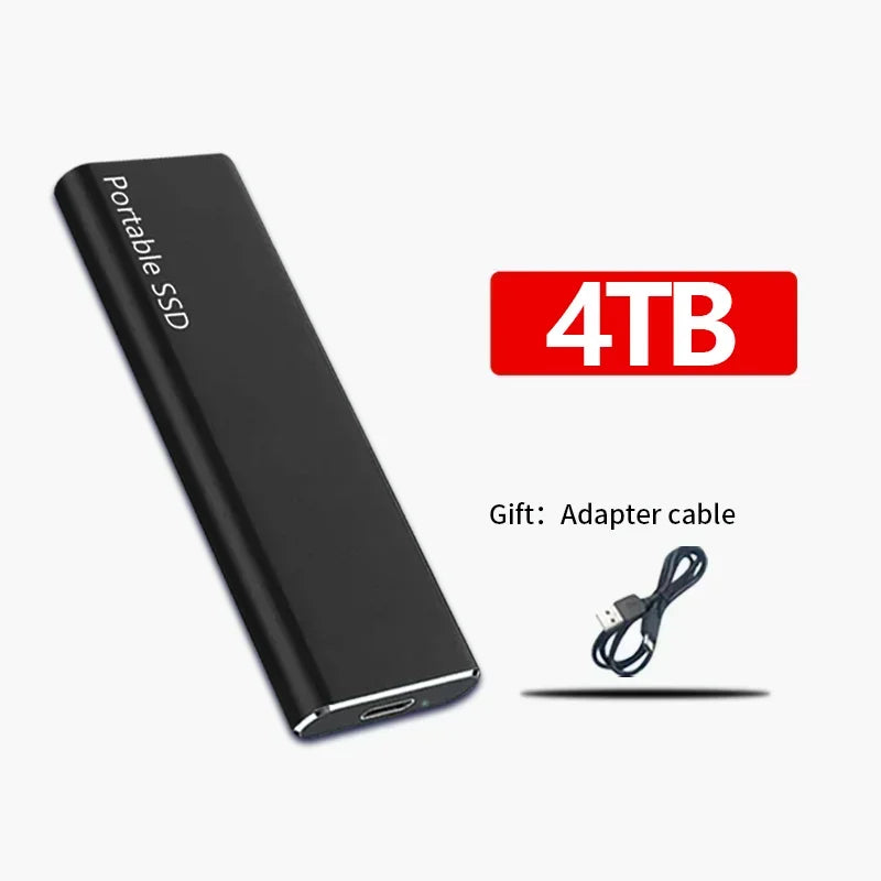 Portable External SSD High-Speed Storage Drive for Work and Travel