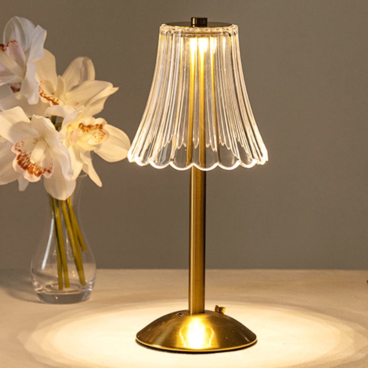 Crystal Table Lamp Decorative Golden Light for Modern Interiors
