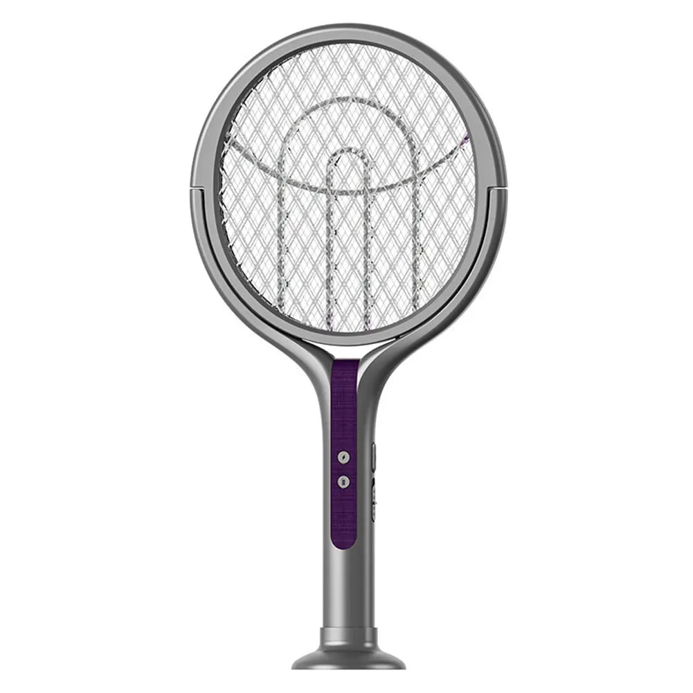 Extendable Electric Mosquito Swatter with Camping Light and Rotating Head