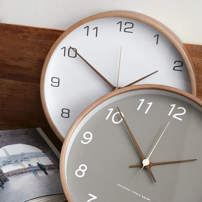 Minimalist Wall Clock Silent Round Design for Home & Office