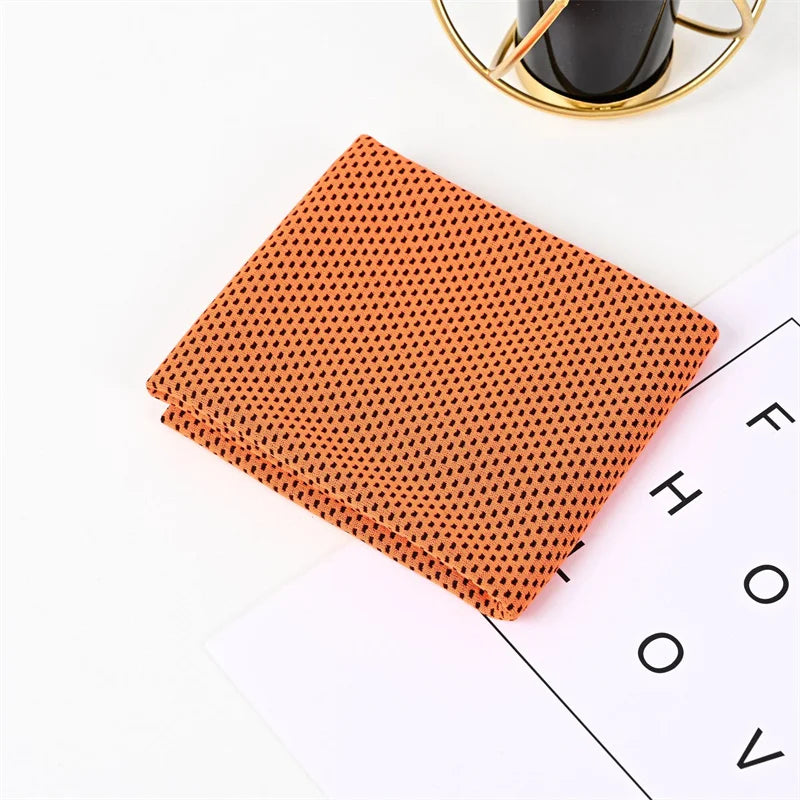 Cooling Sports Towel with Polka Dot Pattern for Fitness & Outdoor Activities