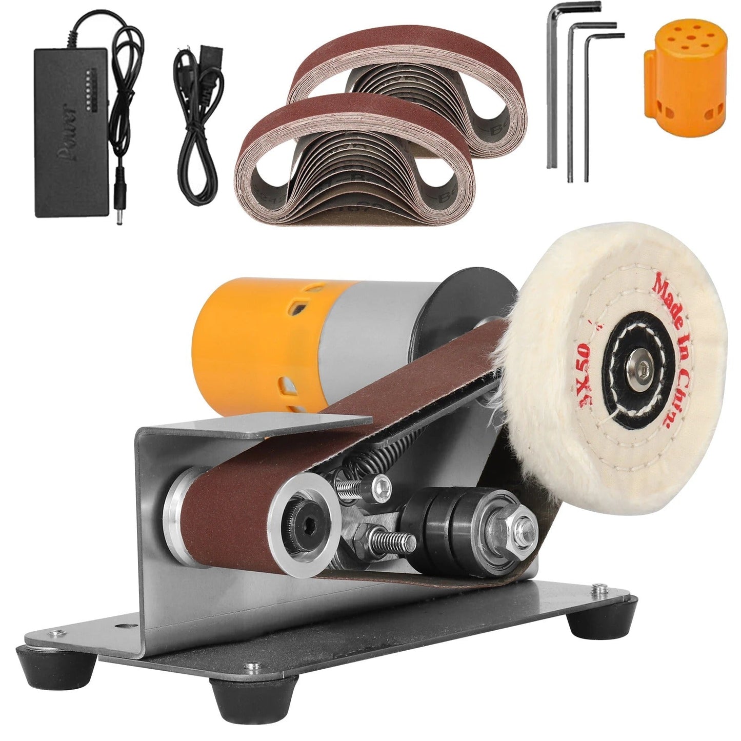 Electric Belt Sander - High-Powered, Cordless Sanding Tool for Woodworking and DIY Projects