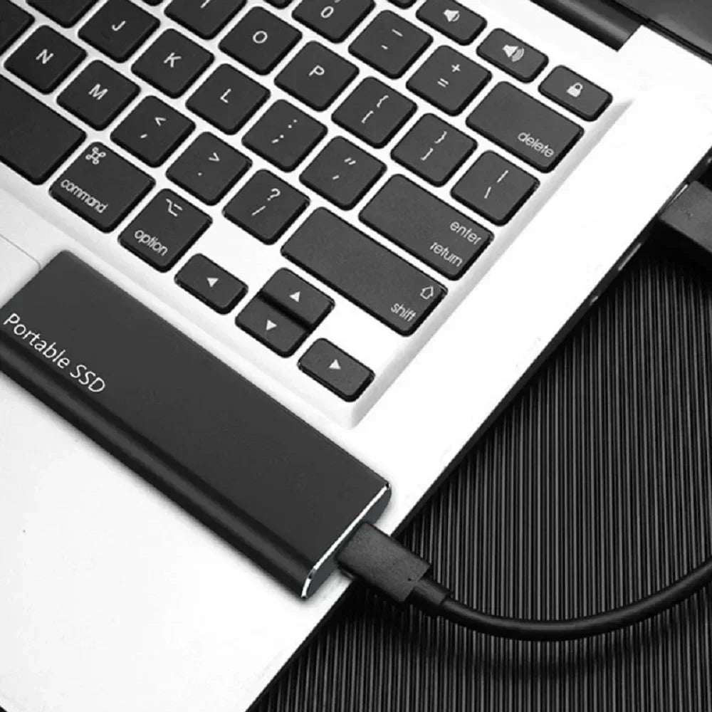 Portable External SSD High-Speed Storage Drive for Work and Travel