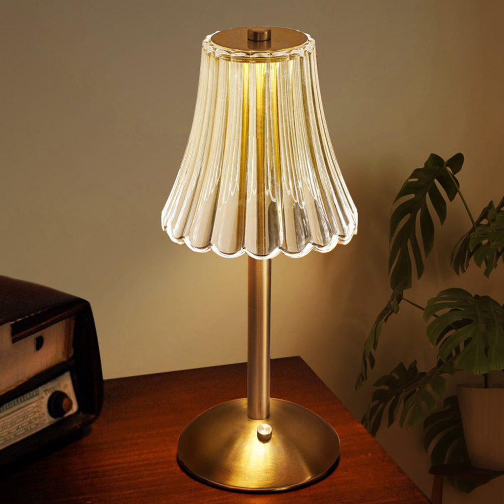 Crystal Table Lamp Decorative Golden Light for Modern Interiors