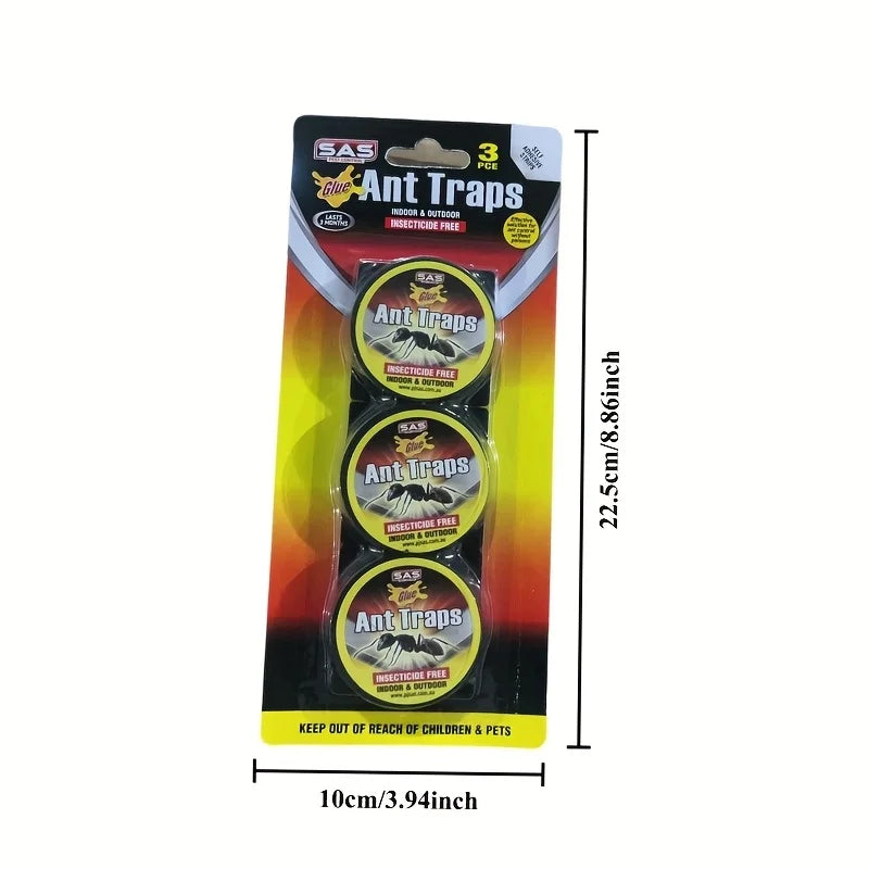 18-Pack Sticky Ant Traps for Home & Outdoor Use